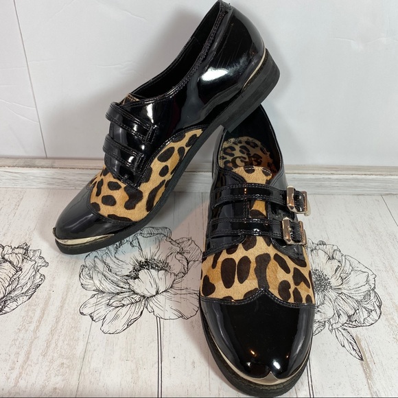 Giani Bini Shoes - Gianni Bini Cheetah print buckle oxfords